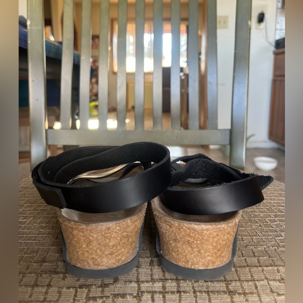 Birkenstock Papillio Lola sandals. Black leather. Size 37, 6-6.5. - Picture 6 of 13